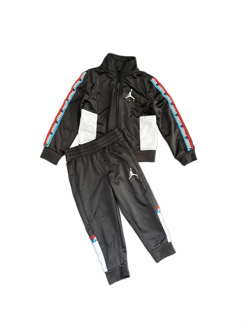 Jordan Boys' Black Polyester Tracksuit Set - 2T